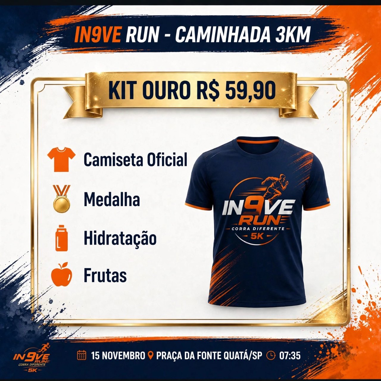 Foto do KIT OURO - CAMINHADA